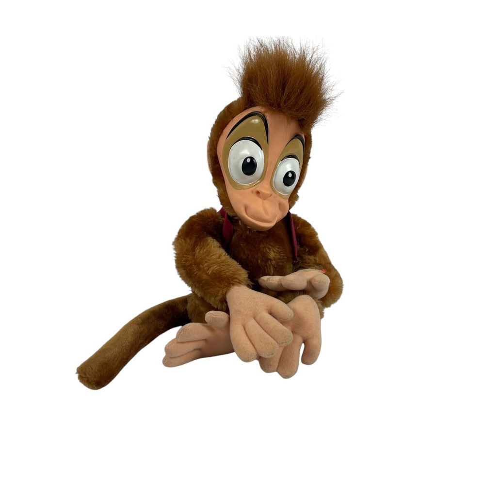 Vintage Aladdin Abu Monkey Rubber Face‎ Plush 16" Stuffed Toy Lovey